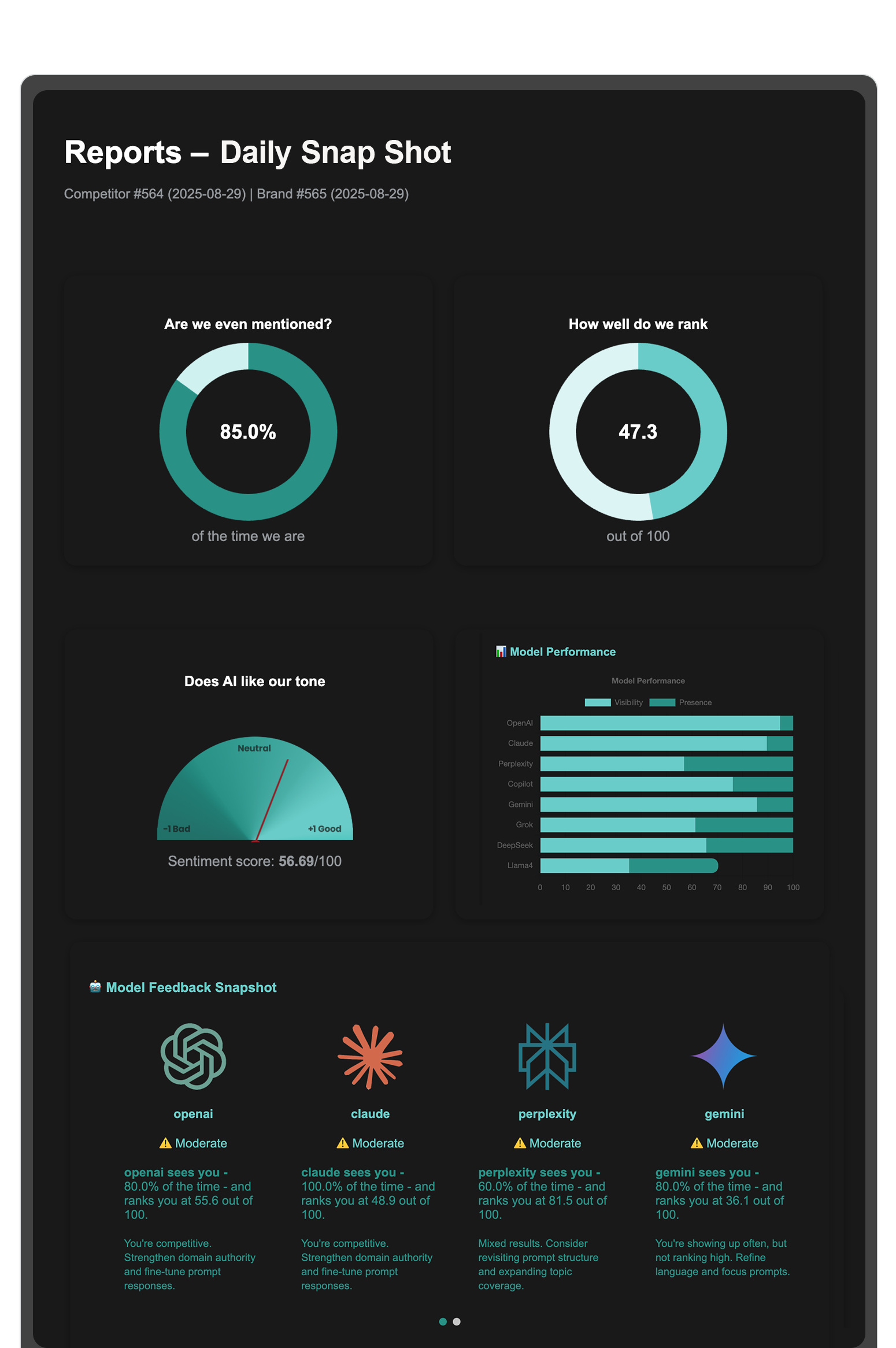 LLM Brand Tracking Reports