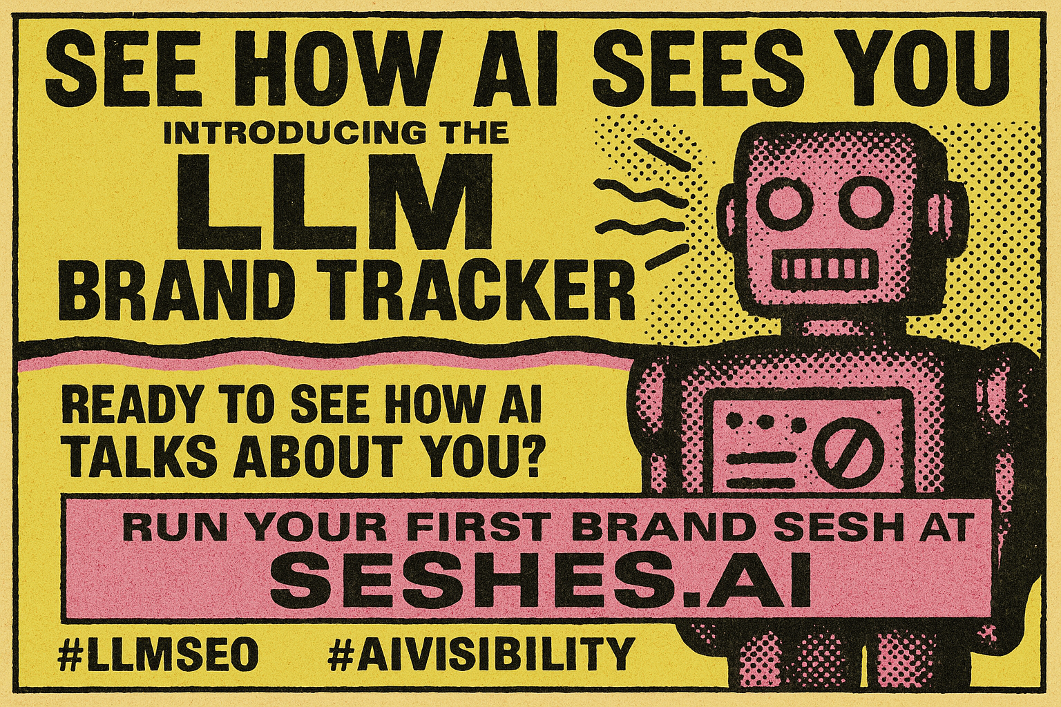 llm brand tracking image with robot